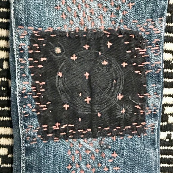 AE mended&patched Lo-rise jeans, 2 - Picture 3 of 14